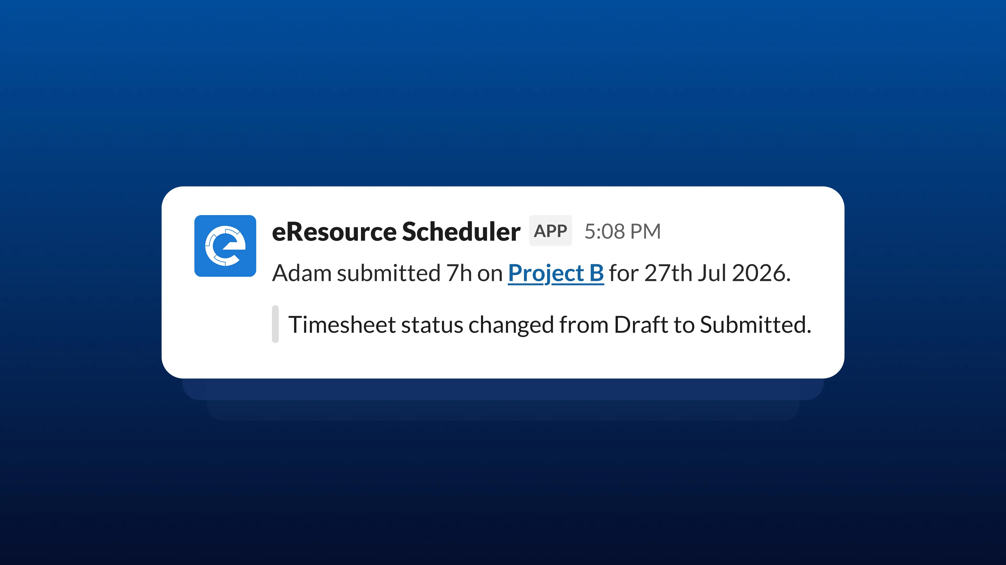 eResource Scheduler Slack notification